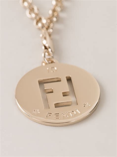 fendi dog necklace|Fendi necklace price.